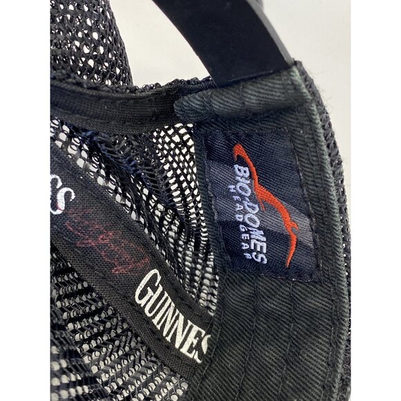 Guinness Beer Black Mesh Adjustable Adult Baseball Cap Hat Snap-back Bio-Domes - Picture 12 of 13